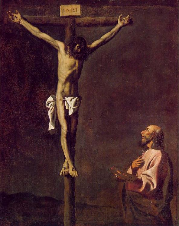 Francisco de Zurbaran Saint Luke as a Painter before Christ on the Cross France oil painting art